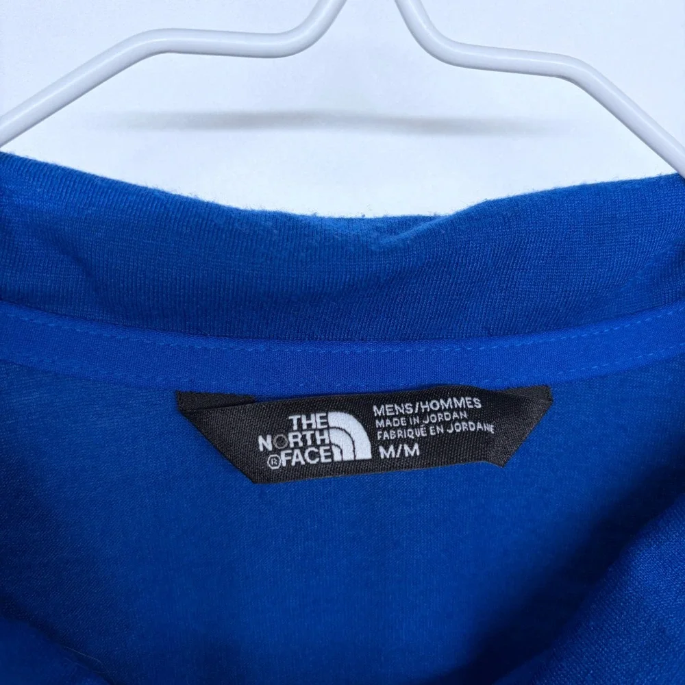 Mens The North Face 1/2 Zip Running‎ Shirt Medium VaporWick Blue Breathable